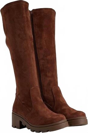 Yellow Box Womens Talina Tall Boots In Dark Brown