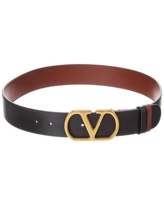 Valentino Vlogo Signature Reversible Leather Belt