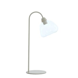 Light & Living L&aacute;mpara De Mesa - Bisho - Beige - Vidrio - - Light&living