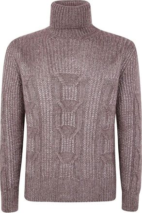 Ermenegildo Zegna Cashmere And Silk Ribbed Turtleneck