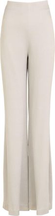 Silvia Tcherassi Andie long-length straight-leg trousers - women - Acetate/Viscose - M - Grey