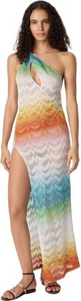 Missoni Asymmetric Cover-up Dress In Shaded Lam&eacute; Viscose in Multicoloured at Nordstrom, Size 42 It