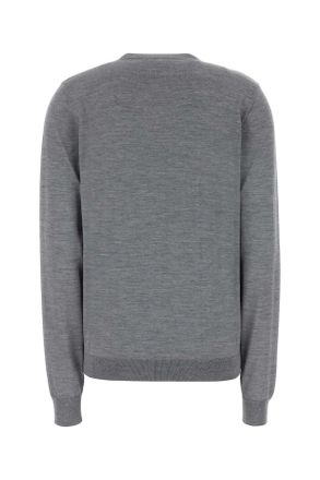 Gucci Womens Grey Wool Sweater Greyquill Exterior: Maglieria
