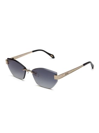 Just Cavalli Womens Sunglasses Shiny Rose Gold Metal Eyewear