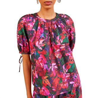 Ulla Johnson Womens Vienne Blouse In Hibiscus