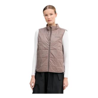 Columbia Sienna Hill Quilted Vest - Dames - Bodywarmers - Bruin - L - Leer - Fitness