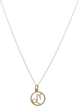 Italian Gold, Inc 10K Capricorn Zodiac Pendant Necklace
