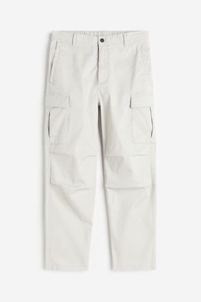 H&M Cargohose in Regular Fit - Hellgrau