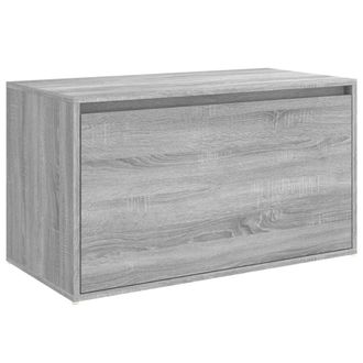 vidaXL Vidaxl - Banco Pasillo Madera Contrachapada Gris Sonoma 80x40x45 Cm