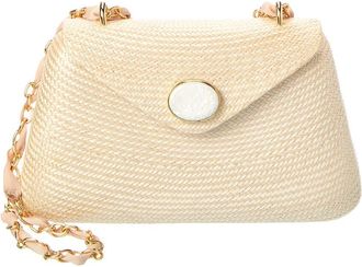 Raf&eacute; New York Rocio Straw Shoulder Bag