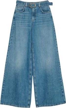 Twinset Wide Leg Jeans - Dames - Loose Fit Jeans - Blauw - W26 - Denim - Jeans