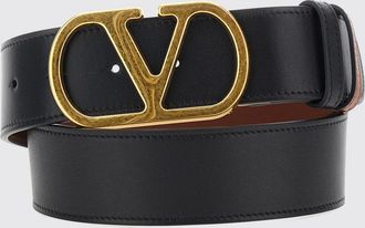 Valentino Garavani Cintura in pelle di vitello con fibbia VLogo Signature