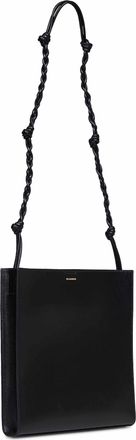 Jil Sander Womens Crossbody Bag Tangle Medium Black Polyamide Satchels & Cross Body