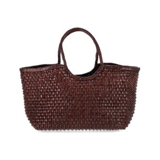 Dragon Diffusion Bolso tote de piel trenzada - Bags - Mujer - Marr&oacute;n - ONE SIZE