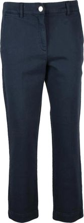 Marella Jeans - Dames - Straight fit broeken - Blauw - S - Broeken