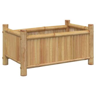 vidaXL Jardinera De Bamb&uacute; 50x30x25 Cm Vidaxl
