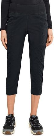 Prana Koen Capri Womens Casual Pants Black : LG (Womens 12-14), Nylon/Polyester/Elastane