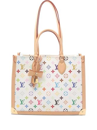 Louis Vuitton 2010s x Takashi Murakami monogram tote bag - women - PVC/Leather - One Size - White