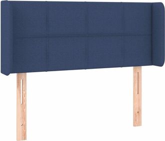 vidaXL Cabecero Con Led De Tela Azul 93x16x78/88 Cm Vidaxl