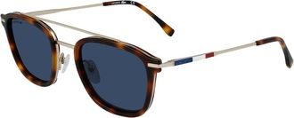 Lacoste L608SND 710 Mens Sunglasses Gold Size 52