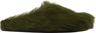 Marni Fussbett Sabot - Heren - Slip ons - Groen - 43 EU - Leer - Schoenen