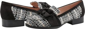 Bandolino Lindio Loafers Black Round Toe Comfort Shoes HTAT856