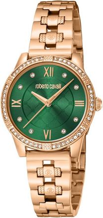 Roberto Cavalli Fashion Watch Quartz Green Dial Ladies Watch RC5L032M0075