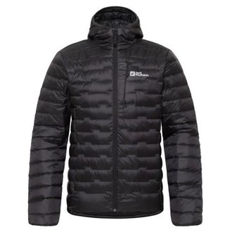 Jack Wolfskin Passamani Down Hoody Daunenjacke f&uuml;r Herren | schwarz/grau