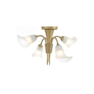 Netlighting Ancona Semi Flush 4 Light G9 Satin French Gold