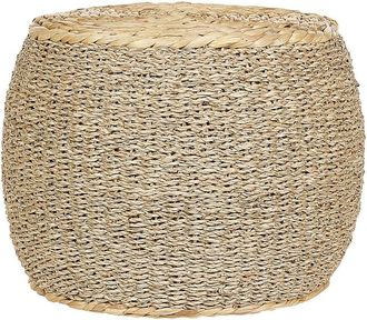 Beliani Puf Algas marinas Beige