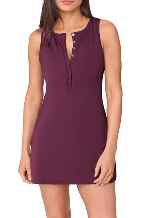Andie Swim The Malibu One-Piece Swim Dress in Sundried Violet at Nordstrom, Size 3X-Large