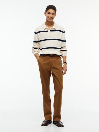 Tommy Hilfiger Mens Regular Fit Stretch Sateen Chino - Rich Khaki - 32W x 30L