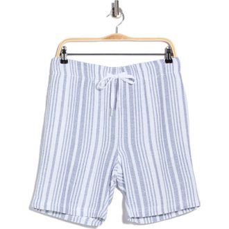 Vintage Summer Swimwear Striped Waffle Weave Shorts in Navy at Nordstrom Rack, Size Xx-Large