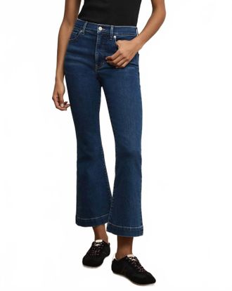 Veronica Beard Carson Ankle Flare Jeans In Blue