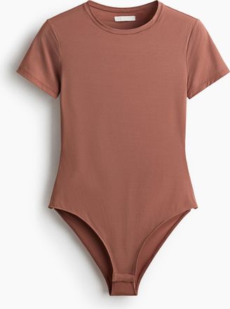 H&M Body aus Mikrofaser mit Kurzarm - Pink