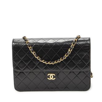 Chanel Vintage Push Lock Straight Flap schoudertas