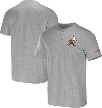 NFL Mens NFL x Darius Rucker Collection by Fanatics Heather Gray Cleveland Browns Henley T-Shirt at Nordstrom, Size Small
