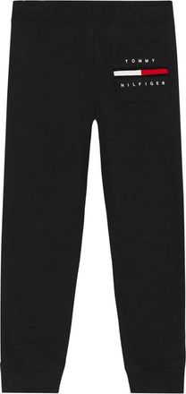 Tommy Hilfiger Rib Insert Organic Cotton Joggers - Black