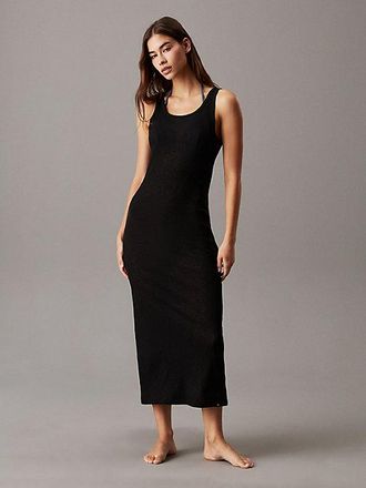 Calvin Klein Rib Jersey Maxi Beach Dress