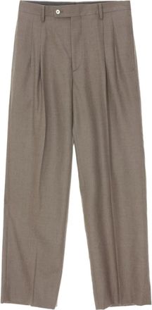 Auralee Pantaloni dritti - Marrone