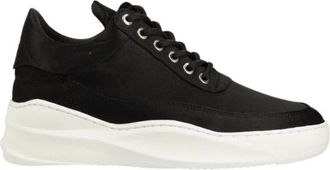 Filling Pieces Schoenen, Dames, Zwart, 40 EU, Leer, Low Eva Sky Satin
