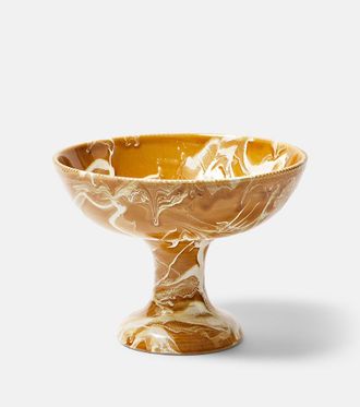 Cabana Marbled ceramic fruit stand