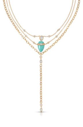 Ettika Reconstituted Turquoise Solstice Layered Necklace at Nordstrom