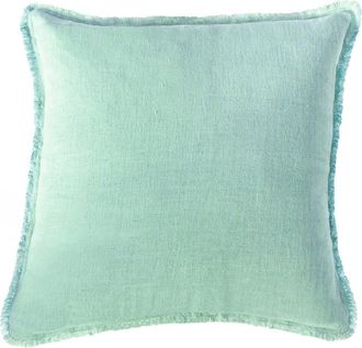 Anaya with Love Mint Green Soft Linen Euro Pillow 26x26 with Down Alternative Insert at Nordstrom