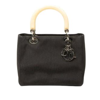 Dior Pre-owned Canvas Satchel - Dames - Pre-owned - Zwart - Maat: ONE Size