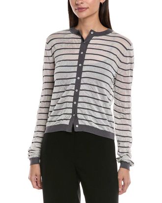 Lafayette 148 New York Crinkled Cardigan