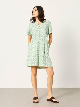 Fat Face FatFace Maggie Ivory Fan Geo Petite Jersey Dress