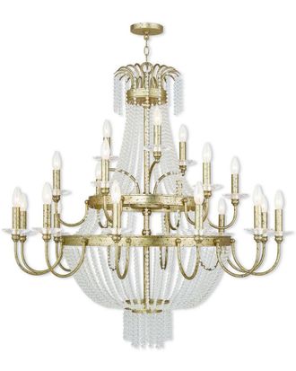 Livex Lighting Livex Valentina 21-Light Winter Gold Foyer Chandelier