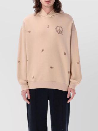 Emporio Armani cotton regular-fit embroidered hoodie