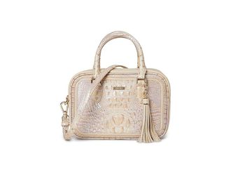 Brahmin Mara Satchel Womens Handbags Pearl, Leather